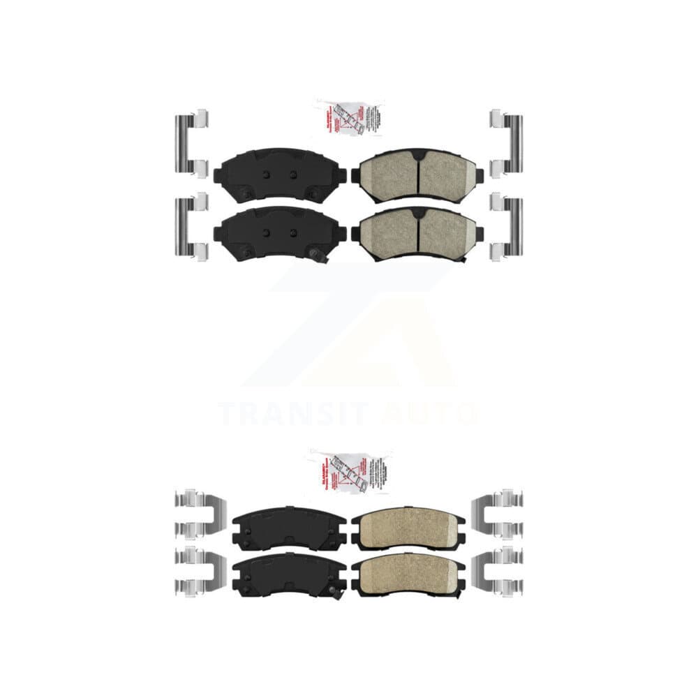AmeriBRAKES - KNF-100251 - Front and Rear Disc Brake Pad Kits image 1