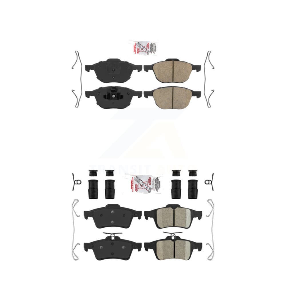 AmeriBRAKES - KNF-100269 - Front and Rear Disc Brake Pad Kits image 1