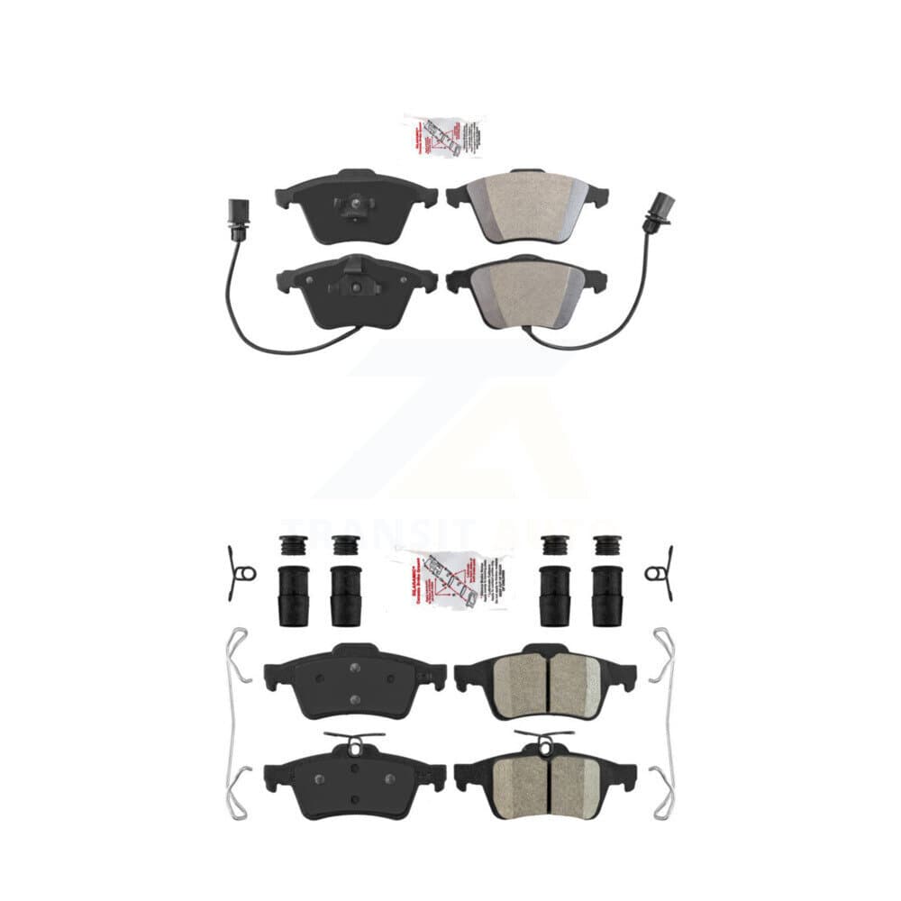 AmeriBRAKES - KNF-100293 - Front and Rear Disc Brake Pad Kits image 1