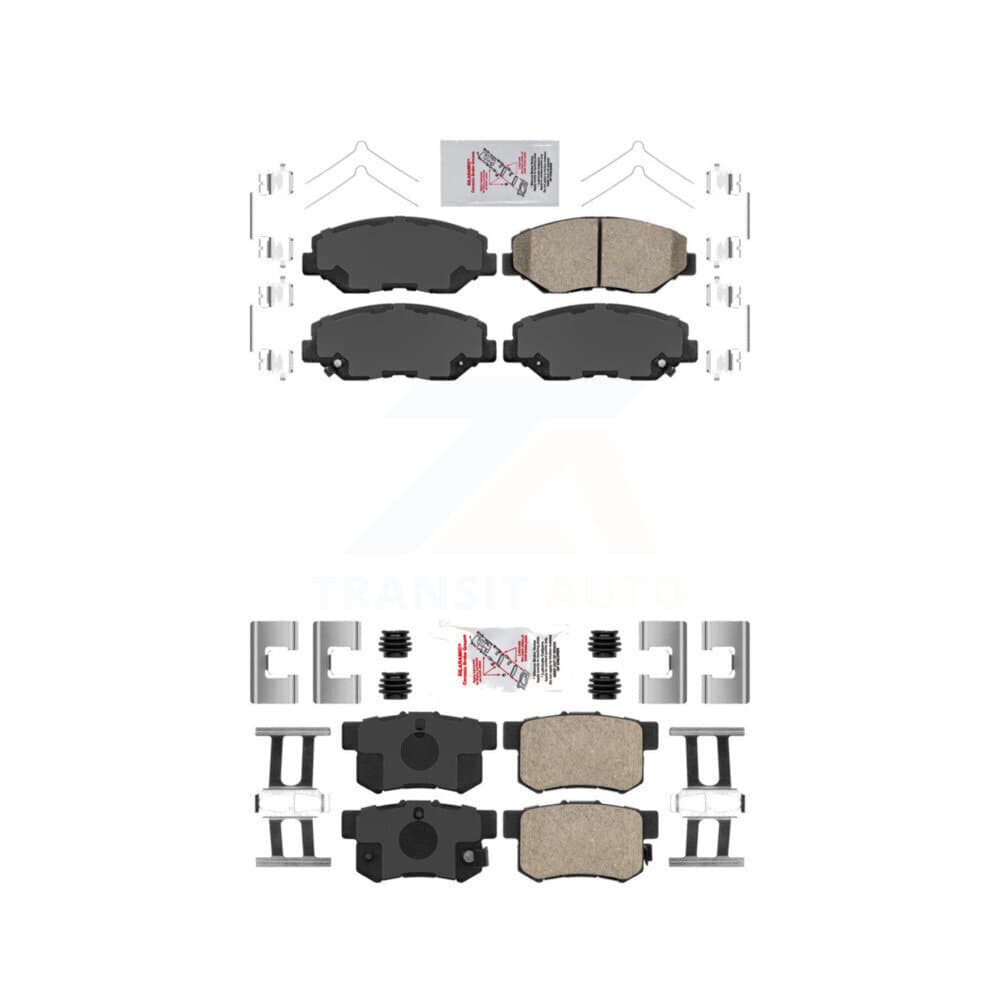 AmeriBRAKES - KNF-100297 - Front and Rear Disc Brake Pad Kits image 1