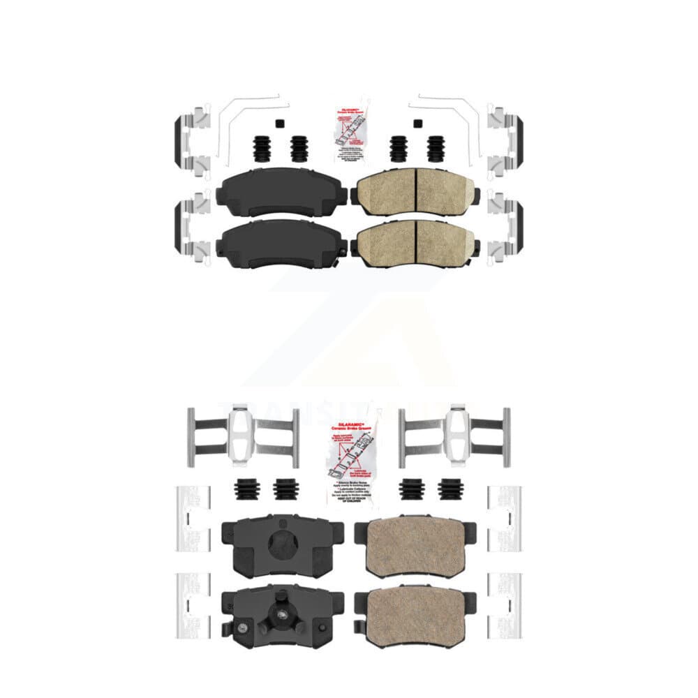 AmeriBRAKES - KNF-100315 - Front and Rear Disc Brake Pad Kits image 1