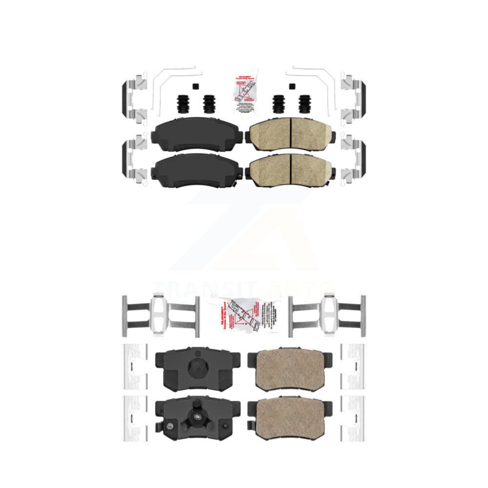 AmeriBRAKES - KNF-100316 - Front and Rear Disc Brake Pad Kits image 1