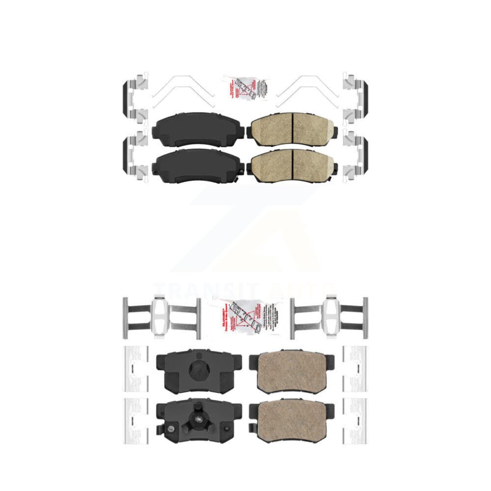 AmeriBRAKES - KNF-100318 - Front and Rear Disc Brake Pad Kits image 1