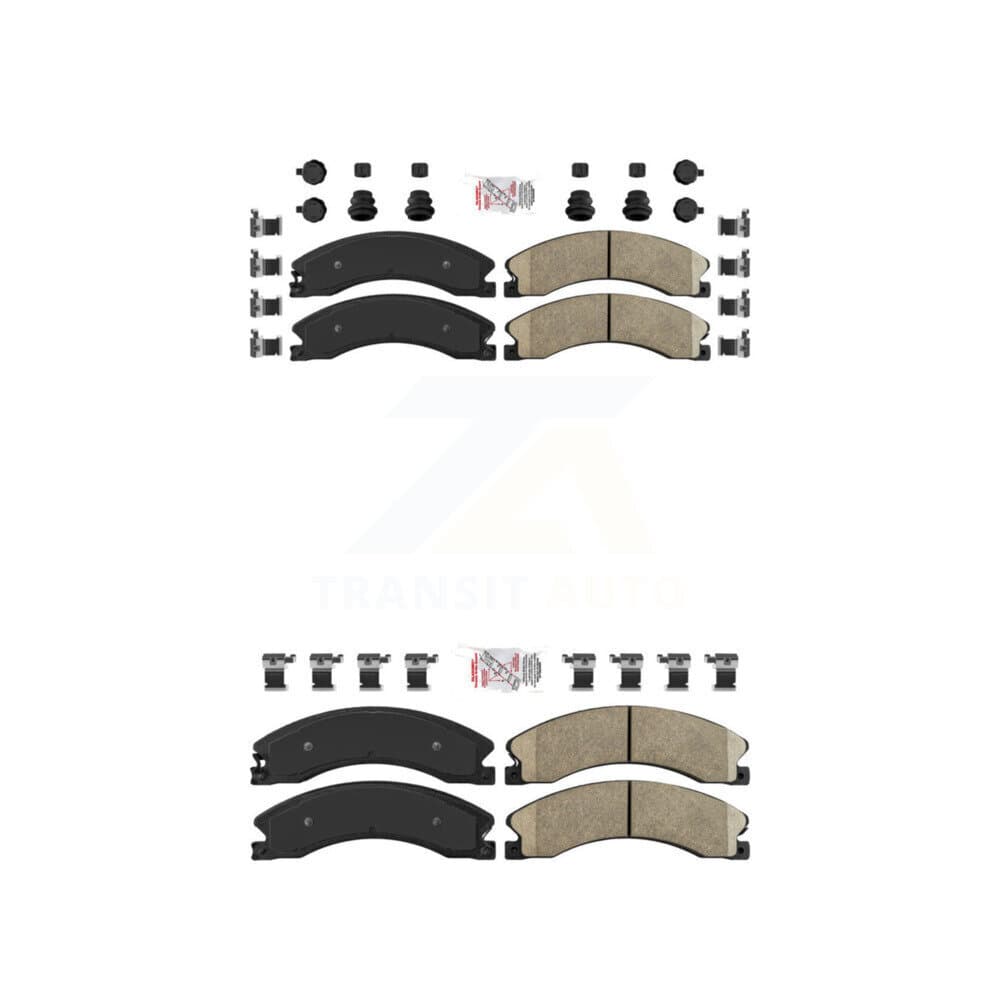 AmeriBRAKES - KNF-100370 - Front and Rear Disc Brake Pad Kits image 1