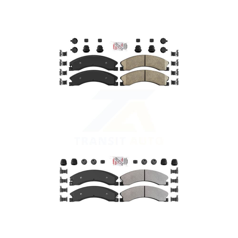 AmeriBRAKES - KNF-100375 - Front and Rear Disc Brake Pad Kits image 1