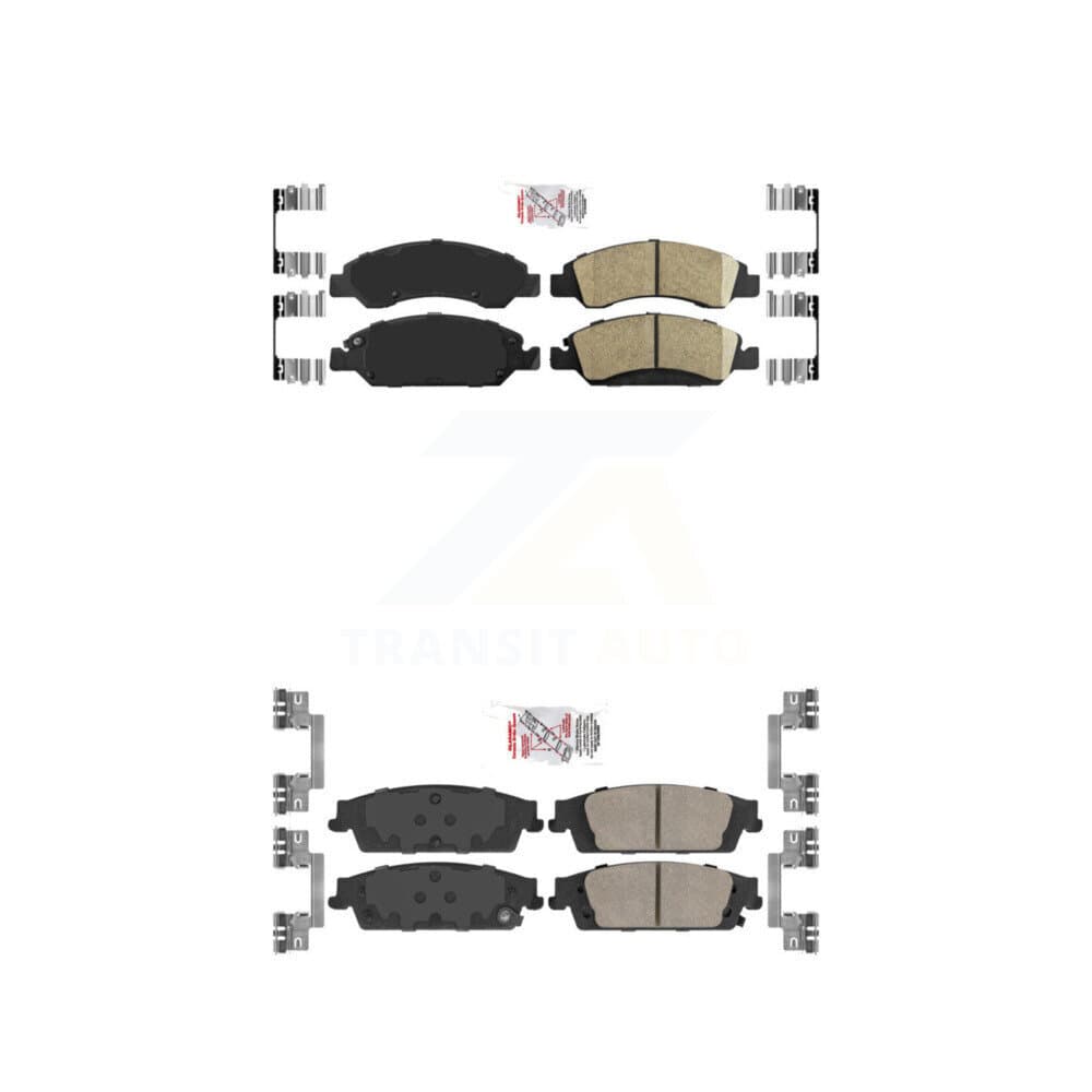 AmeriBRAKES - KNF-100379 - Front and Rear Disc Brake Pad Kits image 1