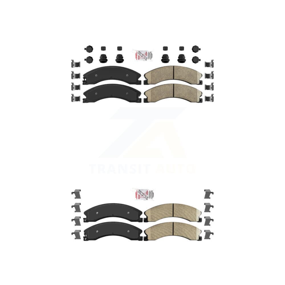 AmeriBRAKES - KNF-100383 - Front and Rear Disc Brake Pad Kits image 1