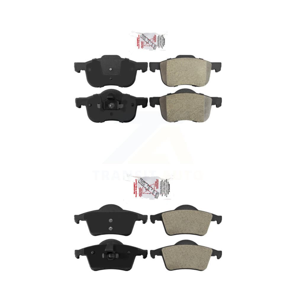 AmeriBRAKES - KNF-100386 - Front and Rear Disc Brake Pad Kits image 1