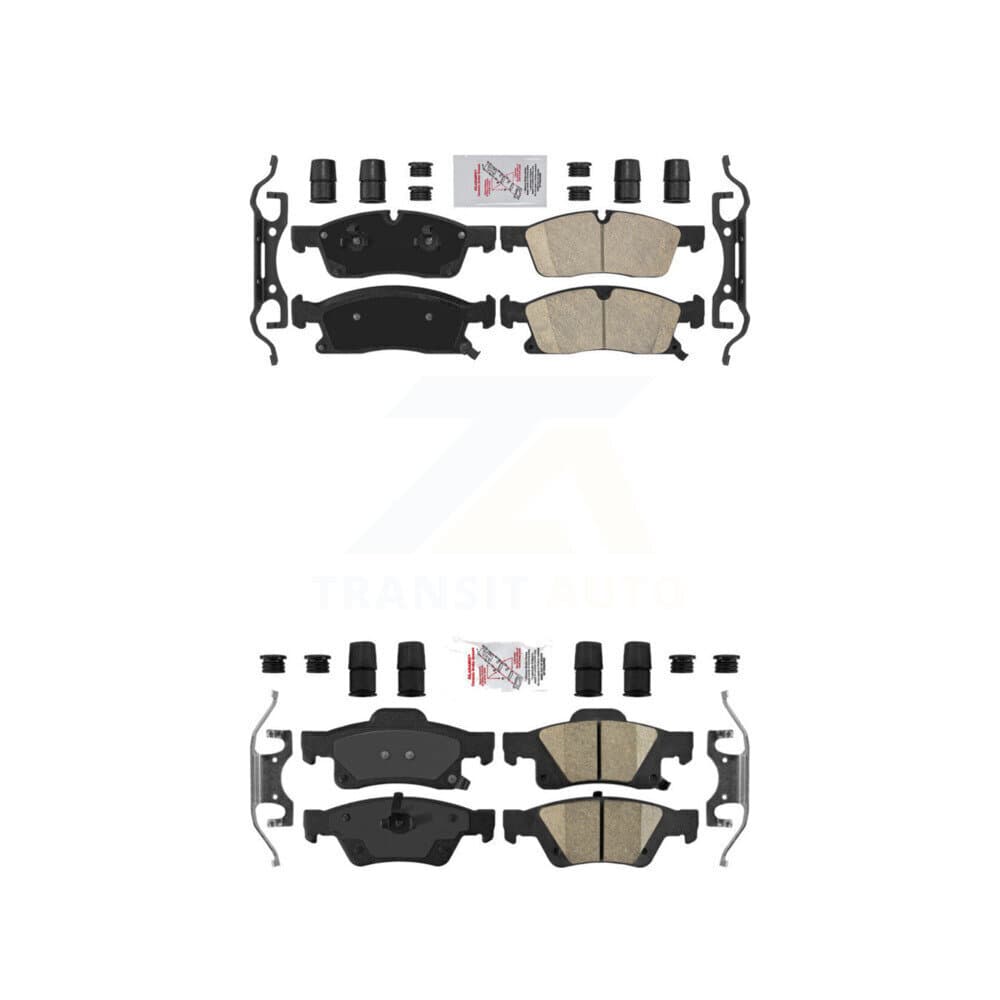 AmeriBRAKES - KNF-100397 - Front and Rear Disc Brake Pad Kits image 1