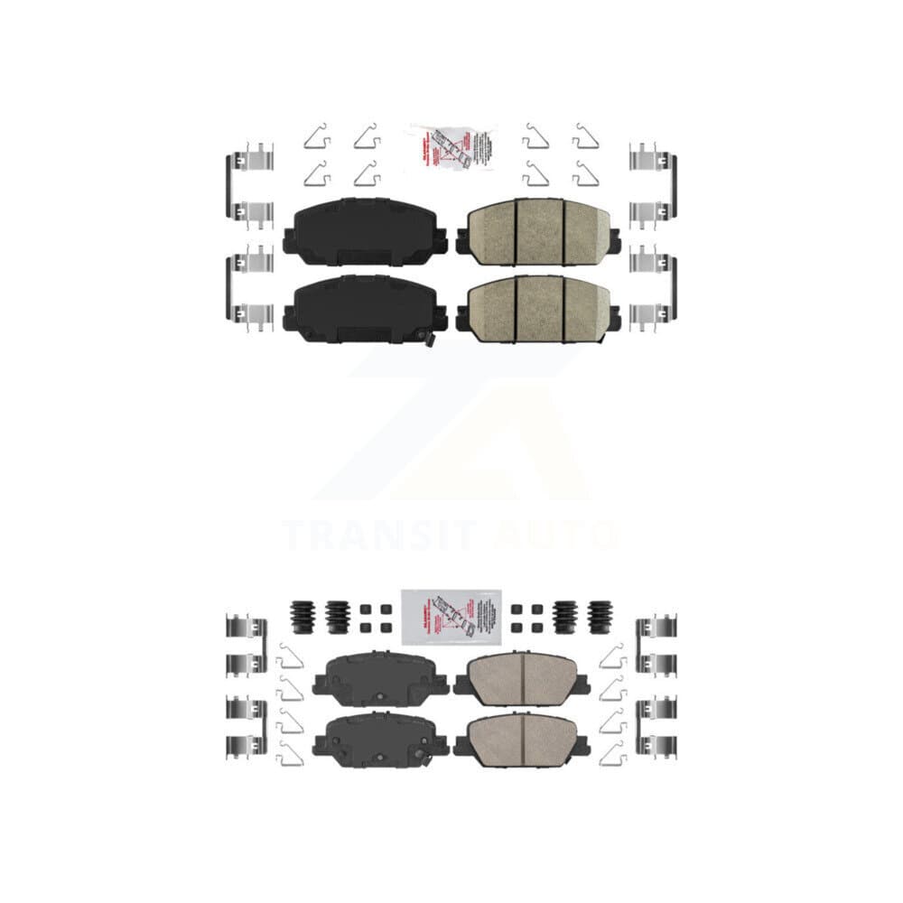 AmeriBRAKES - KNF-100410 - Front and Rear Disc Brake Pad Kits image 1