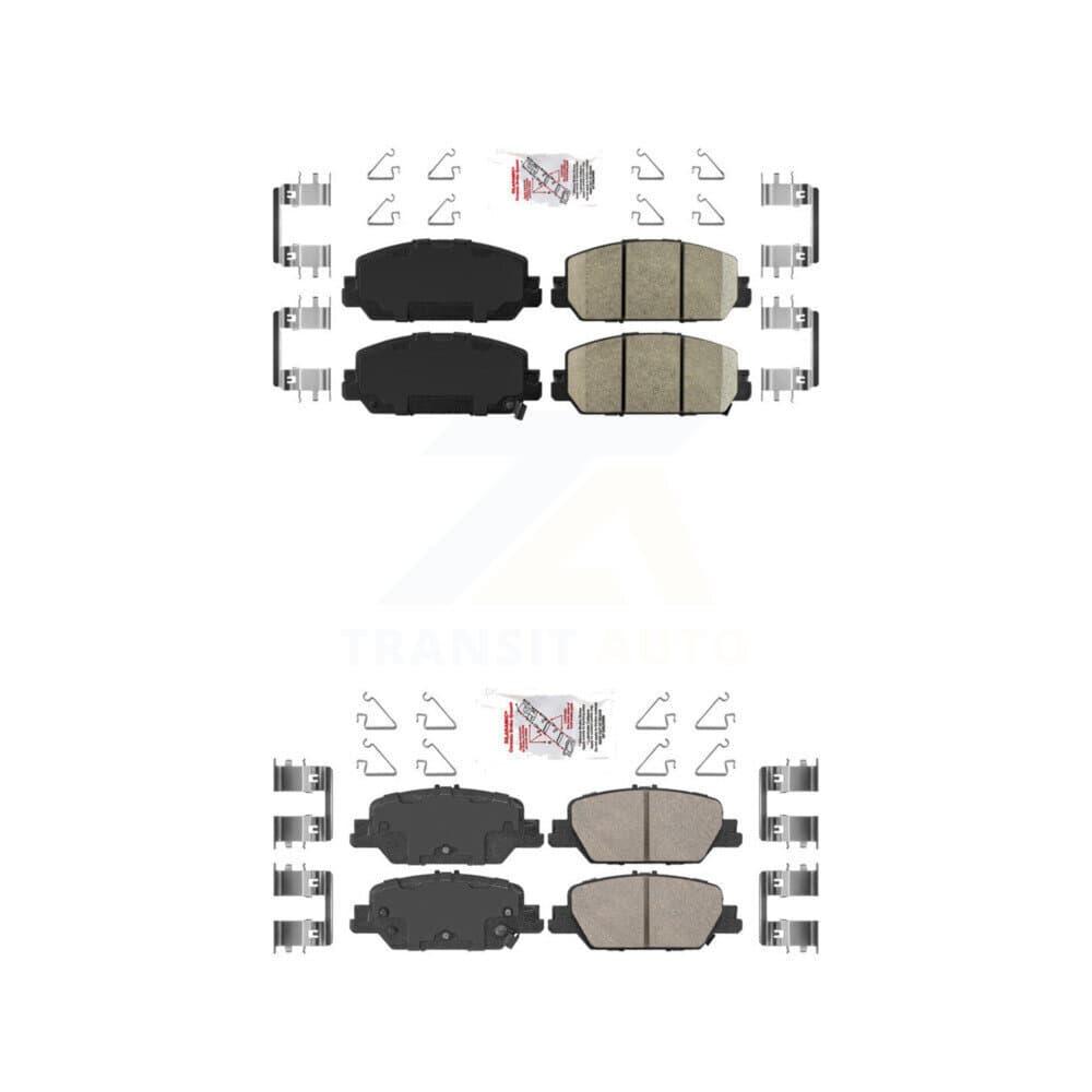 AmeriBRAKES - KNF-100411 - Front and Rear Disc Brake Pad Kits image 1