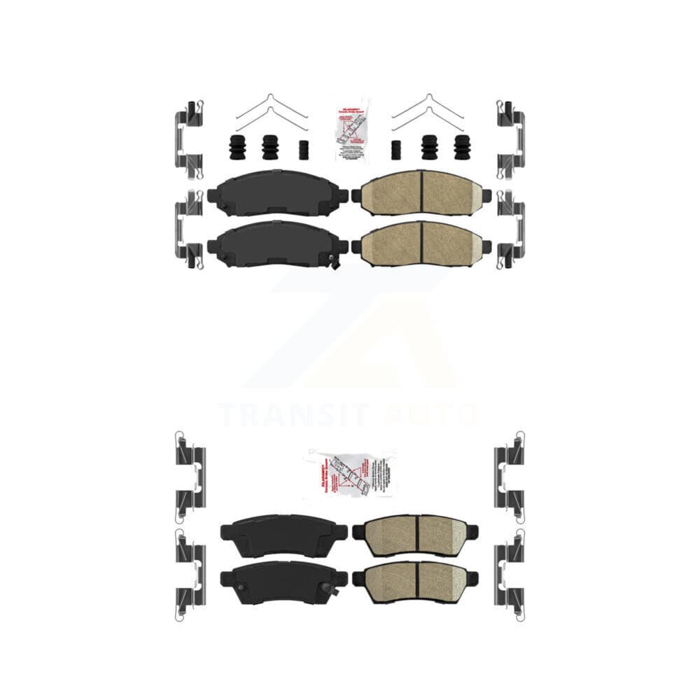 AmeriBRAKES - KNF-100426 - Front and Rear Disc Brake Pad Kits image 1