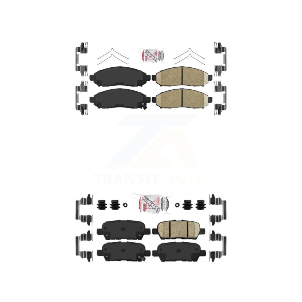 AmeriBRAKES - KNF-100427 - Front and Rear Disc Brake Pad Kits image 1
