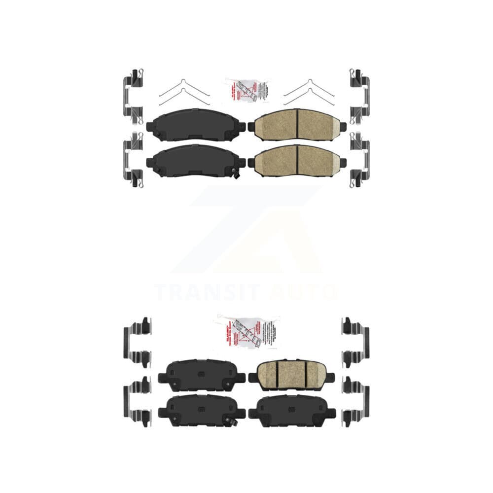 AmeriBRAKES - KNF-100428 - Front and Rear Disc Brake Pad Kits image 1