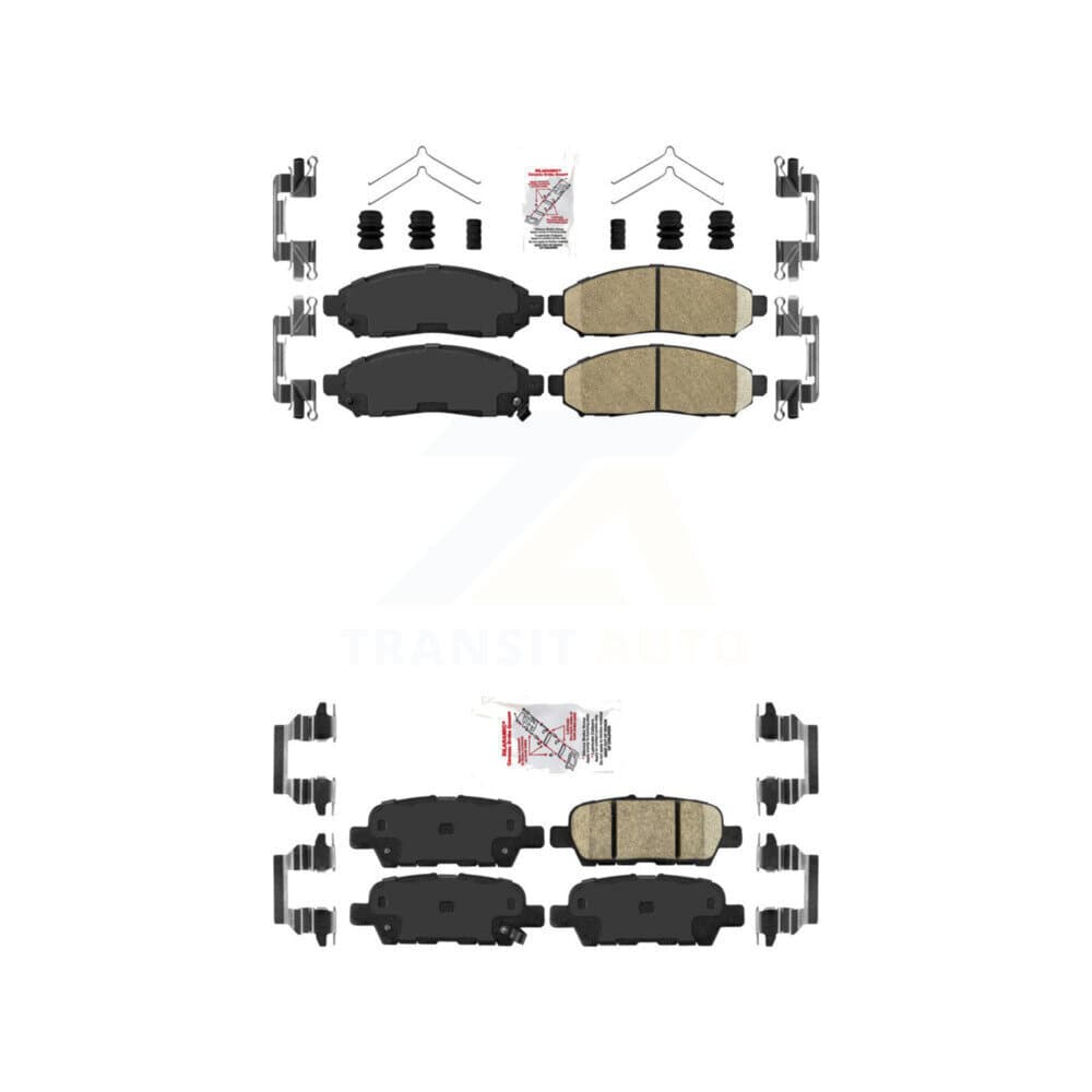 AmeriBRAKES - KNF-100430 - Front and Rear Disc Brake Pad Kits image 1