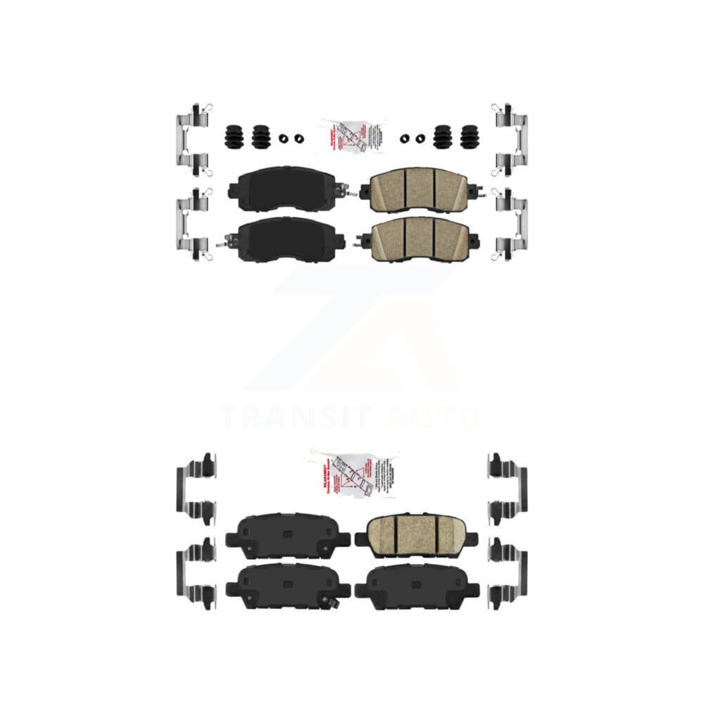 AmeriBRAKES - KNF-100432 - Front and Rear Disc Brake Pad Kits image 1