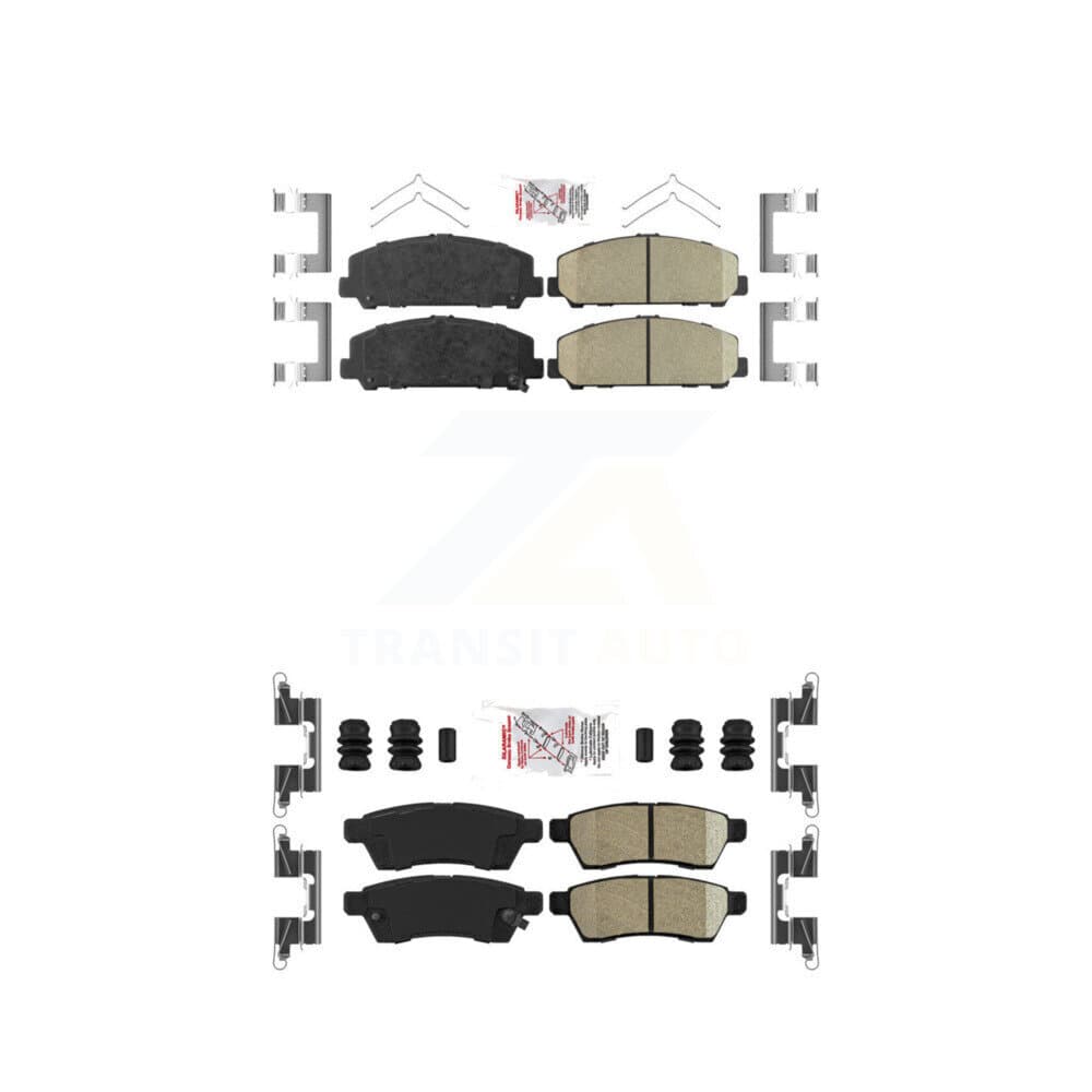 AmeriBRAKES - KNF-100440 - Front and Rear Disc Brake Pad Kits image 1