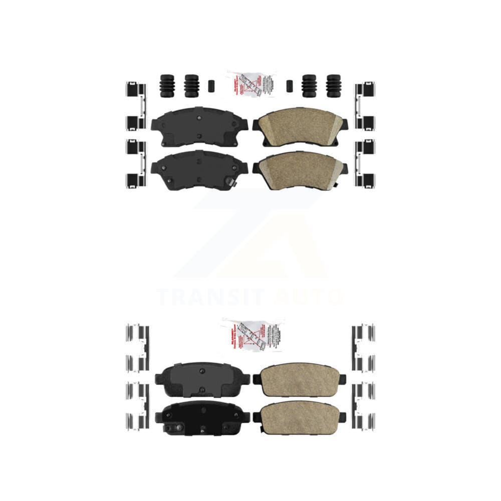 AmeriBRAKES - KNF-100487 - Front and Rear Disc Brake Pad Kits image 1