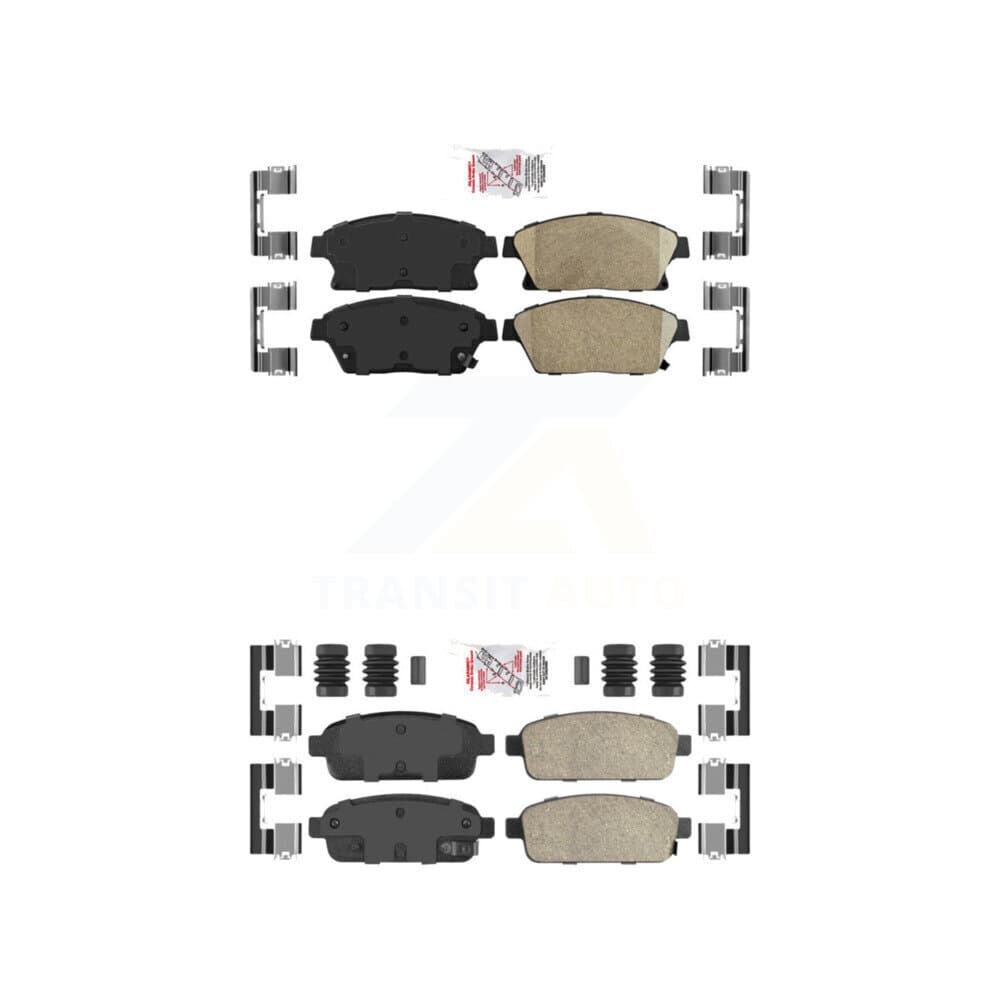 AmeriBRAKES - KNF-100494 - Front and Rear Disc Brake Pad Kits image 1