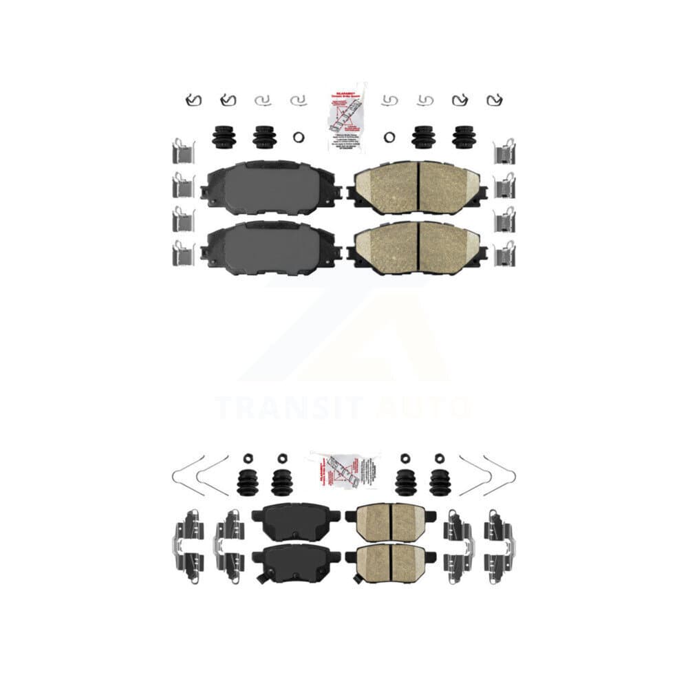 AmeriBRAKES - KNF-100502 - Front and Rear Disc Brake Pad Kits image 1