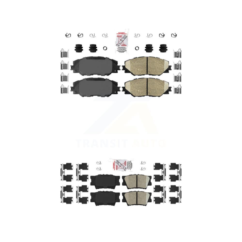 AmeriBRAKES - KNF-100503 - Front and Rear Disc Brake Pad Kits image 1