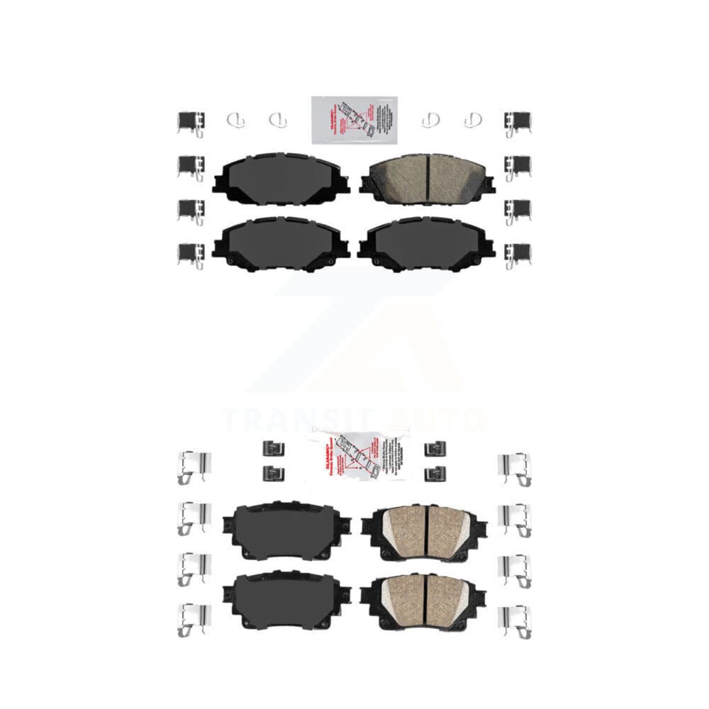 AmeriBRAKES - KNF-100510 - Front and Rear Disc Brake Pad Kits image 1