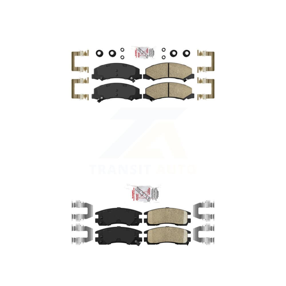 AmeriBRAKES - KNF-100520 - Front and Rear Disc Brake Pad Kits image 1