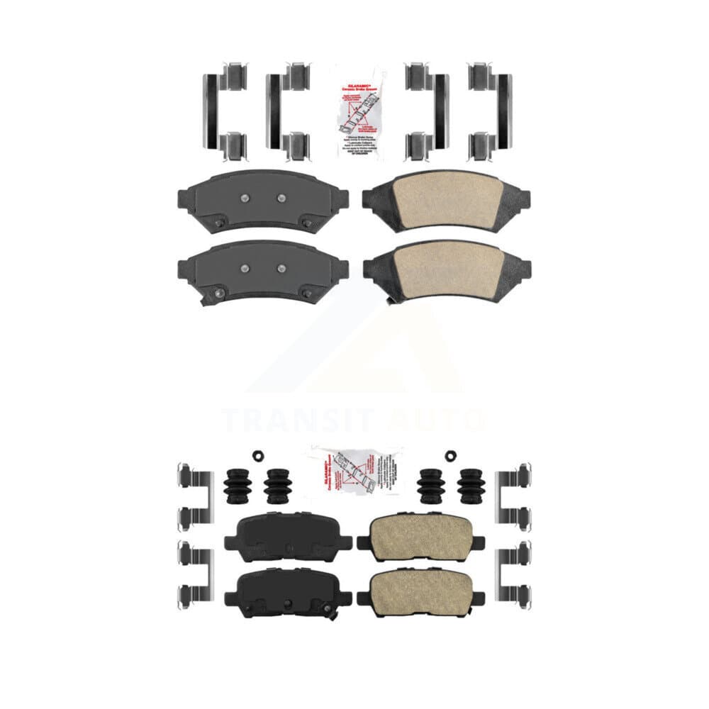 AmeriBRAKES - KNF-100523 - Front and Rear Disc Brake Pad Kits image 1