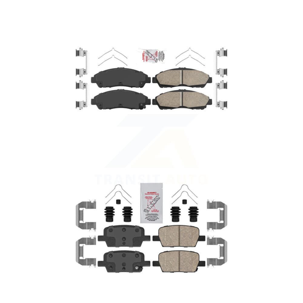 AmeriBRAKES - KNF-100535 - Front and Rear Disc Brake Pad Kits image 1