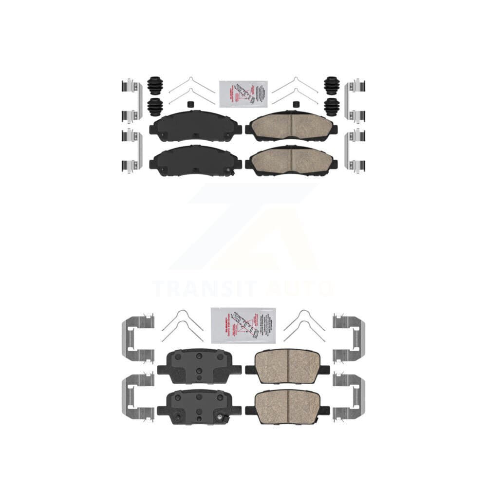 AmeriBRAKES - KNF-100538 - Front and Rear Disc Brake Pad Kits image 1