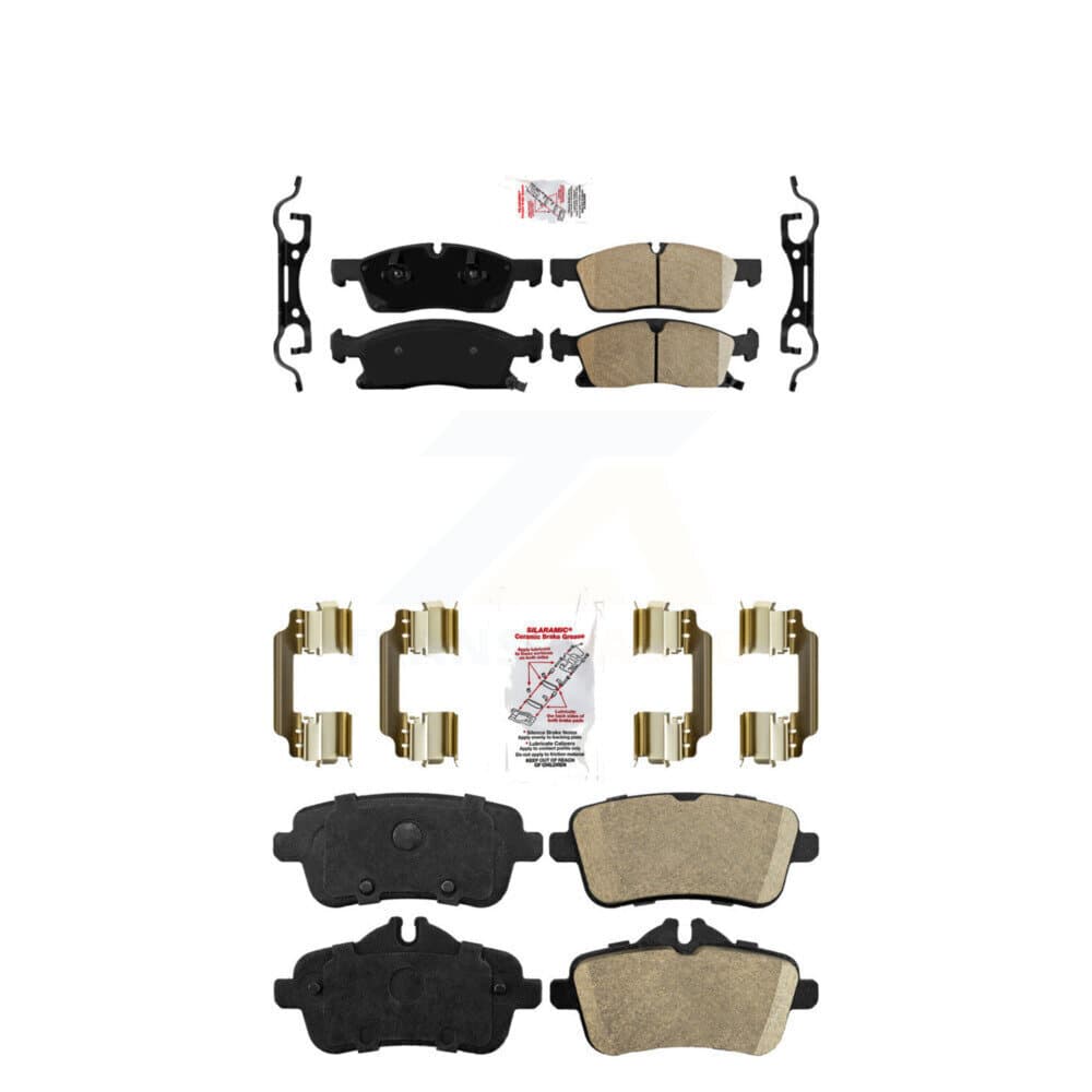 AmeriBRAKES - KNF-100545 - Front and Rear Disc Brake Pad Kits image 1