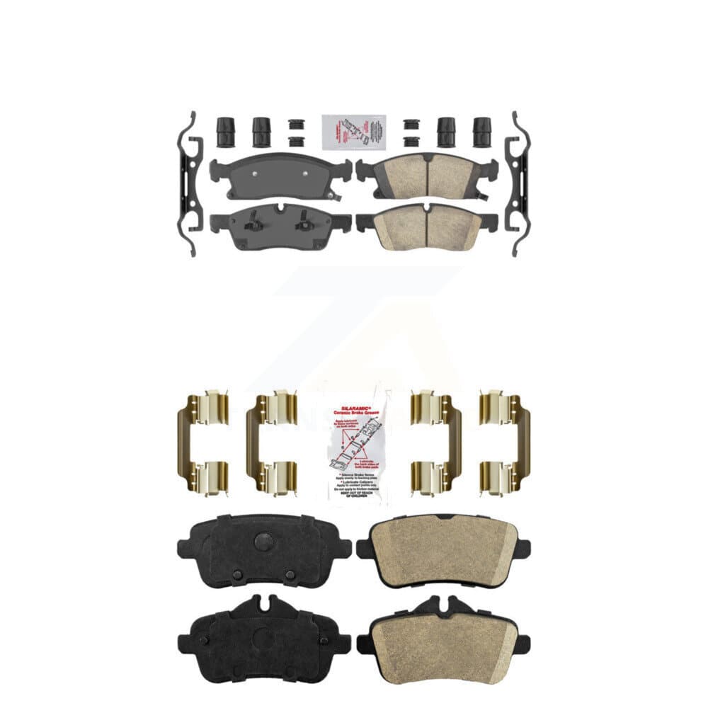 AmeriBRAKES - KNF-100546 - Front and Rear Disc Brake Pad Kits image 1
