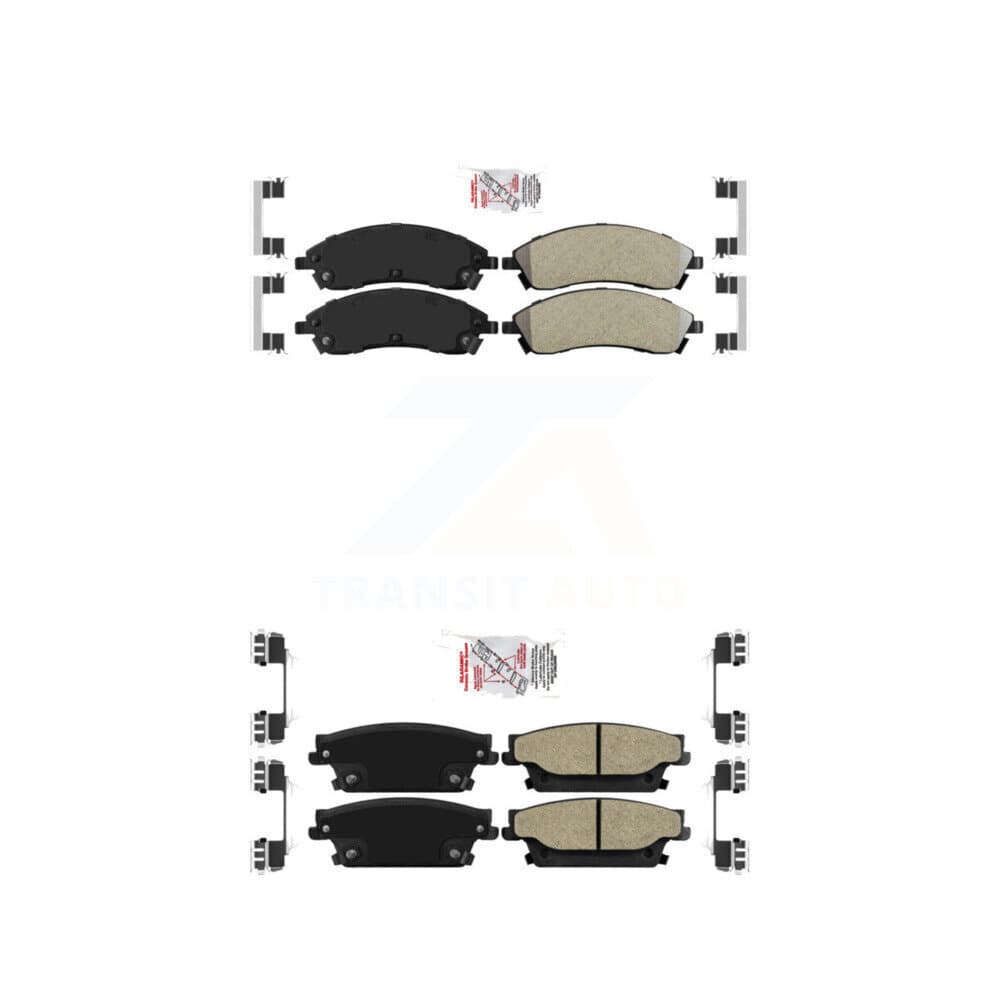 AmeriBRAKES - KNF-100550 - Front and Rear Disc Brake Pad Kits image 1