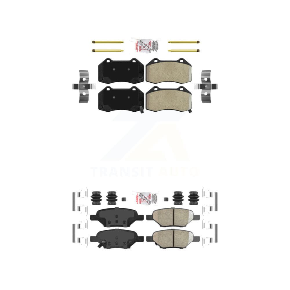 AmeriBRAKES - KNF-100553 - Front and Rear Disc Brake Pad Kits image 1