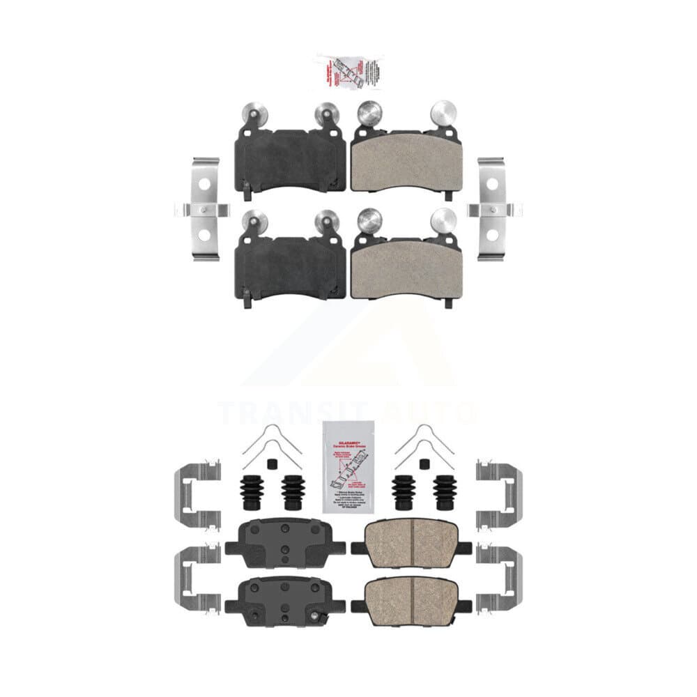 AmeriBRAKES - KNF-100580 - Front and Rear Disc Brake Pad Kits image 1