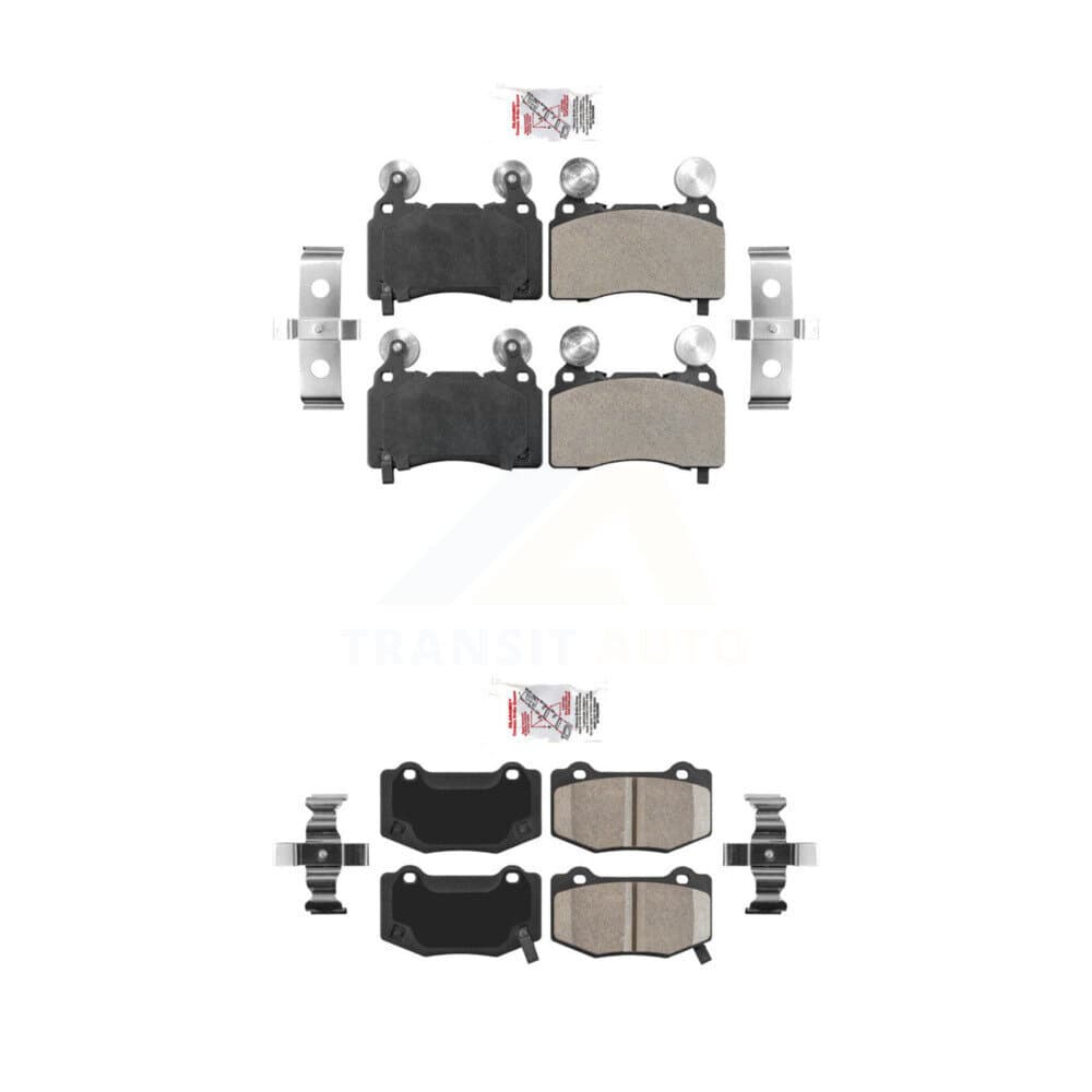 AmeriBRAKES - KNF-100605 - Front and Rear Disc Brake Pad Kits image 1
