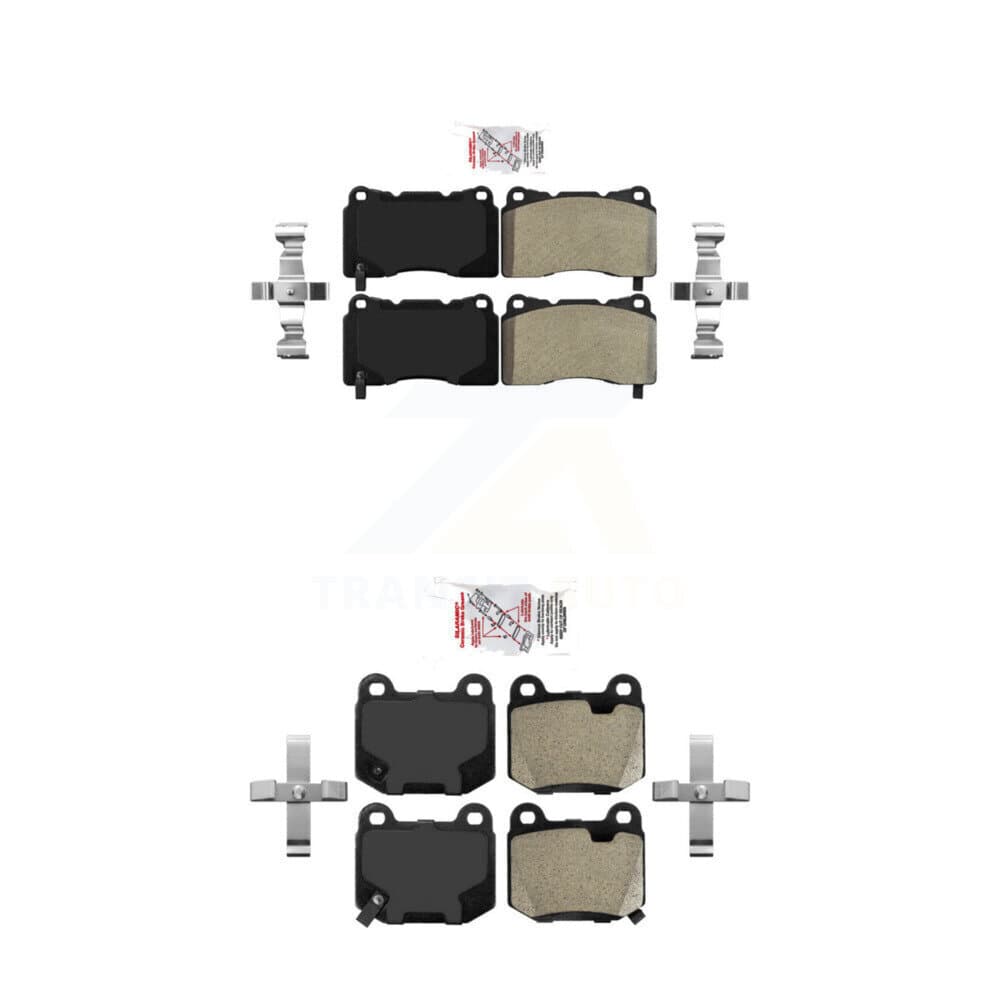 AmeriBRAKES - KNF-100606 - Front and Rear Disc Brake Pad Kits image 1