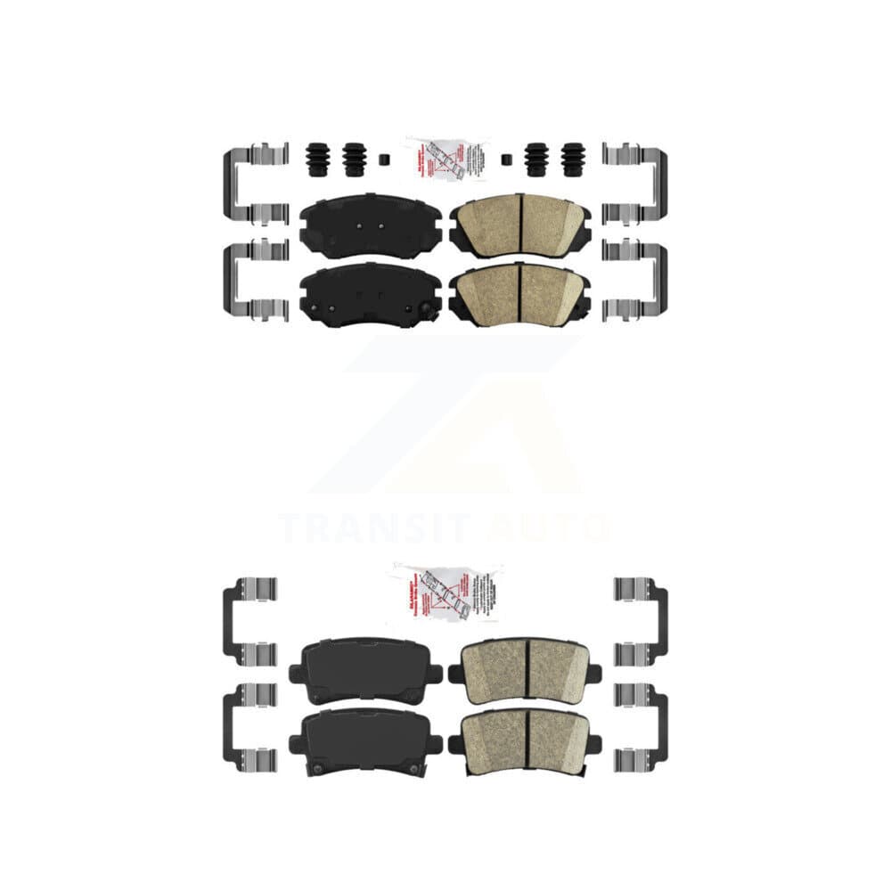 AmeriBRAKES - KNF-100611 - Front and Rear Disc Brake Pad Kits image 1