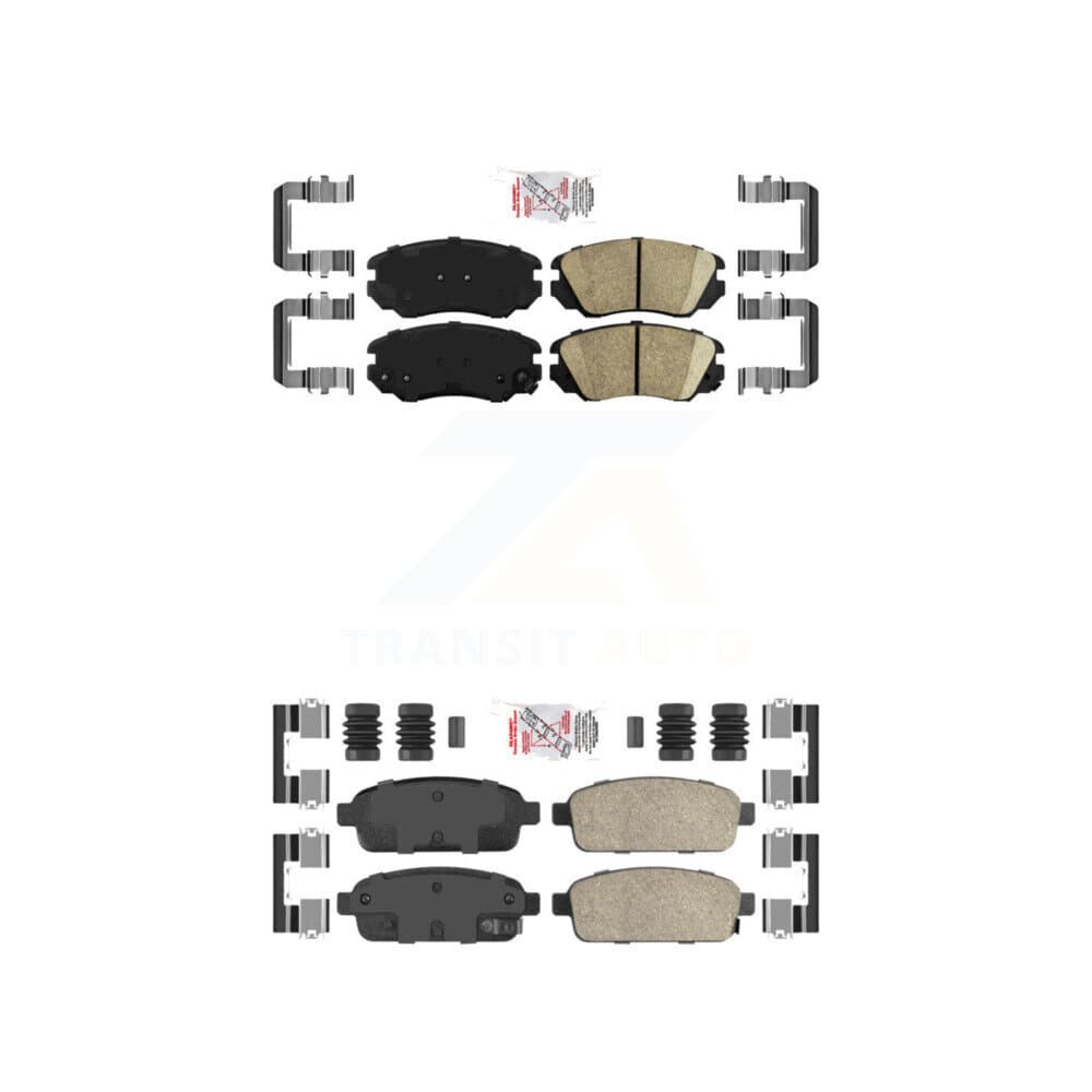 AmeriBRAKES - KNF-100613 - Front and Rear Disc Brake Pad Kits image 1