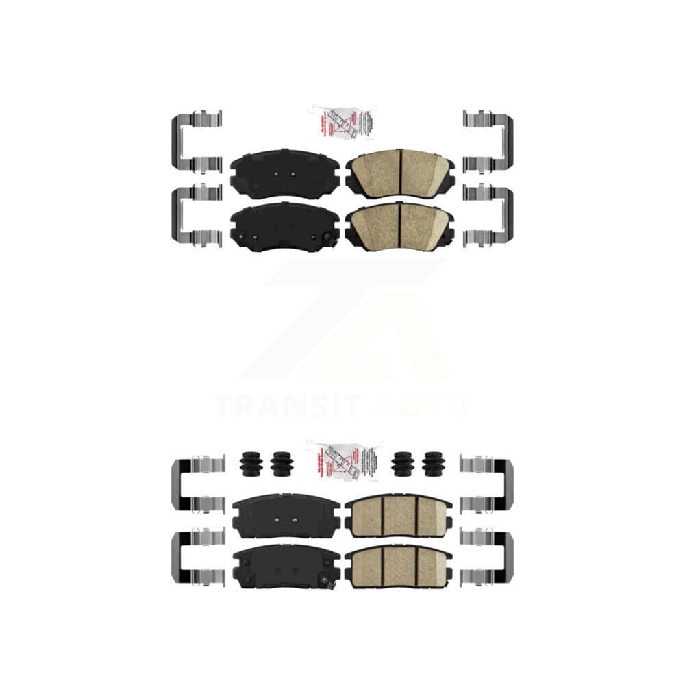 AmeriBRAKES - KNF-100623 - Front and Rear Disc Brake Pad Kits image 1