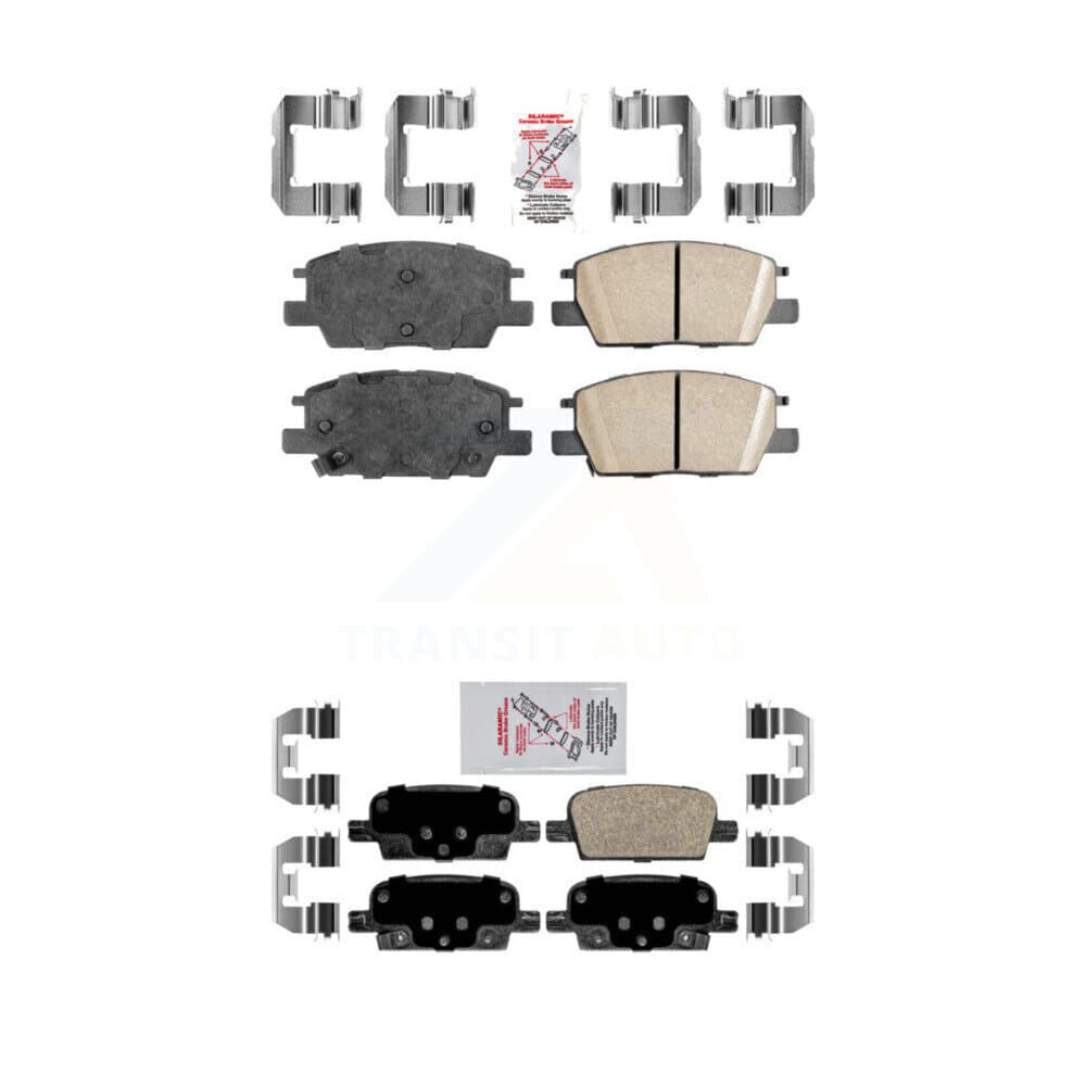 AmeriBRAKES - KNF-100625 - Front and Rear Disc Brake Pad Kits image 1