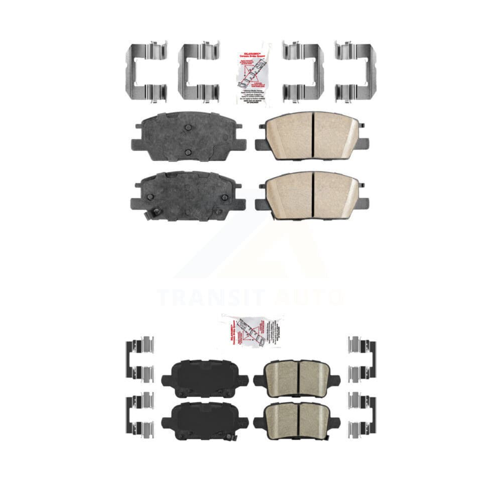 AmeriBRAKES - KNF-100626 - Front and Rear Disc Brake Pad Kits image 1