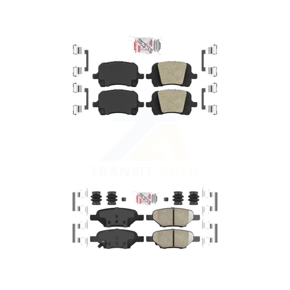 AmeriBRAKES - KNF-100643 - Front and Rear Disc Brake Pad Kits image 1