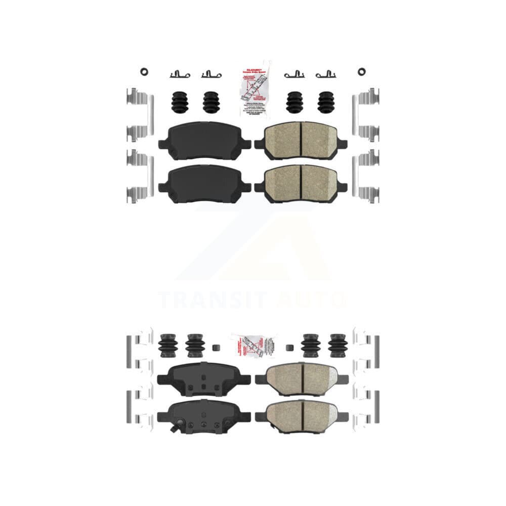 AmeriBRAKES - KNF-100647 - Front and Rear Disc Brake Pad Kits image 1