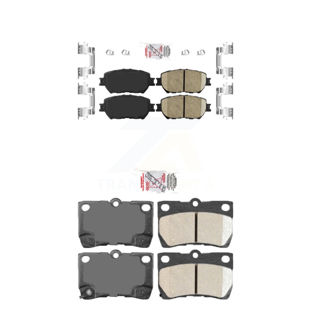 AmeriBRAKES - KNF-100650 - Front and Rear Disc Brake Pad Kits image 1