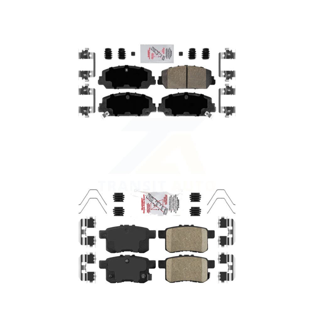 AmeriBRAKES - KNF-100697 - Front and Rear Disc Brake Pad Kits image 1