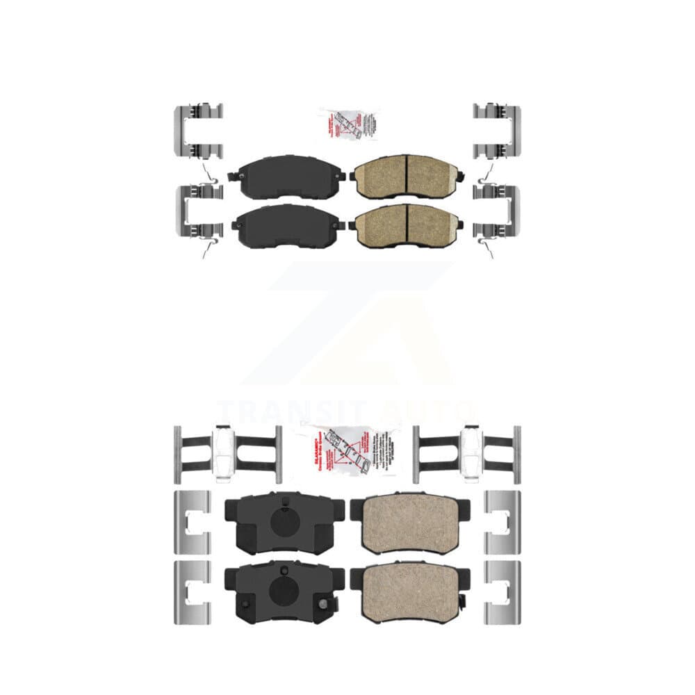 AmeriBRAKES - KNF-100714 - Front and Rear Disc Brake Pad Kits image 1