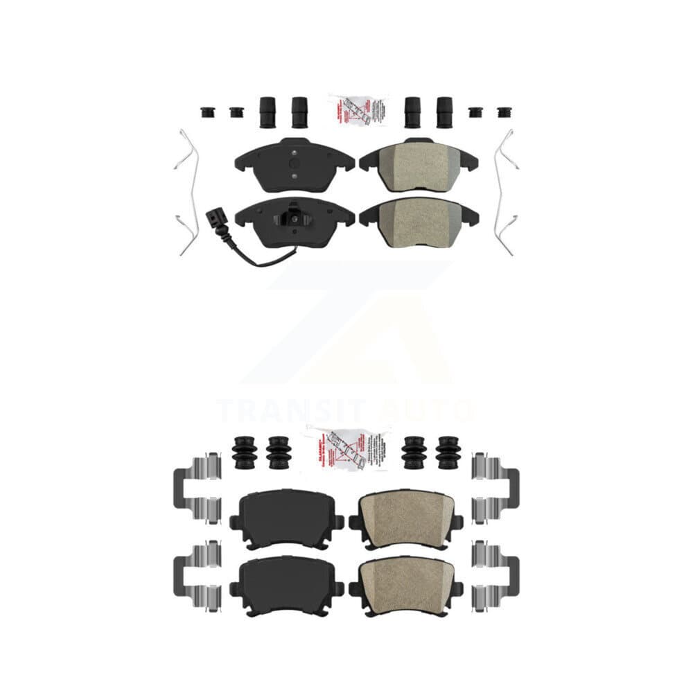 AmeriBRAKES - KNF-100718 - Front and Rear Disc Brake Pad Kits image 1