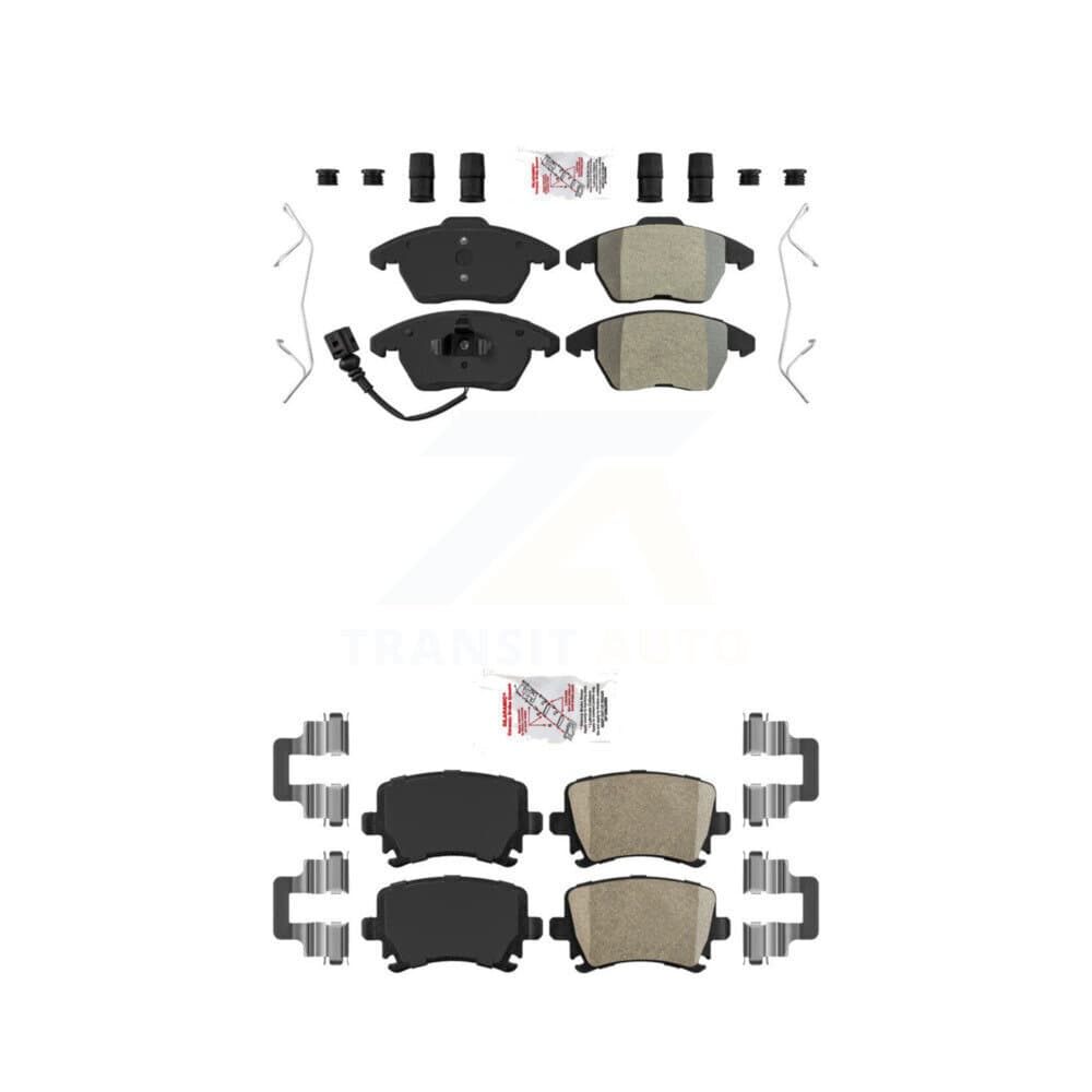 AmeriBRAKES - KNF-100719 - Front and Rear Disc Brake Pad Kits image 1