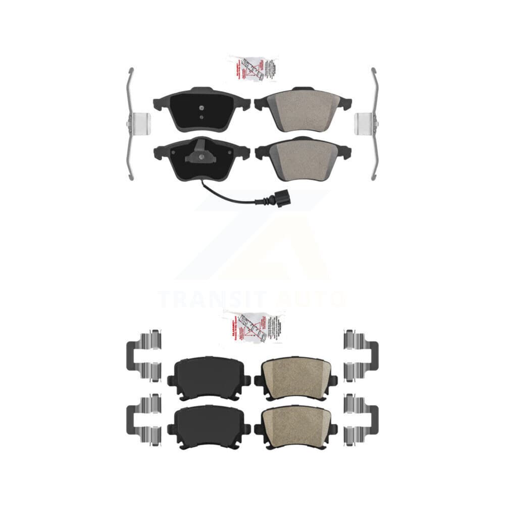 AmeriBRAKES - KNF-100727 - Front and Rear Disc Brake Pad Kits image 1